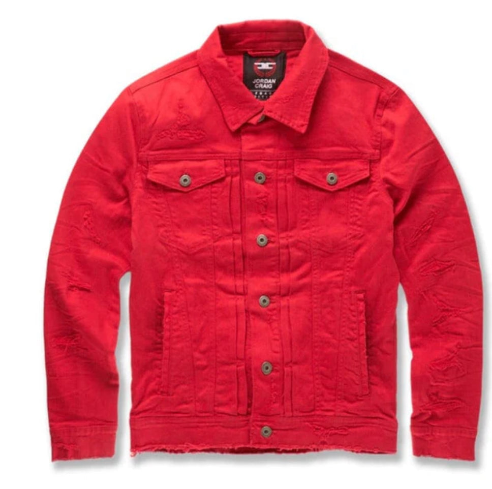 JORDAN CRAIG CLEAN TRIBECA TWILL TRUCKER DENIM JACKET (BLACK) JJ955