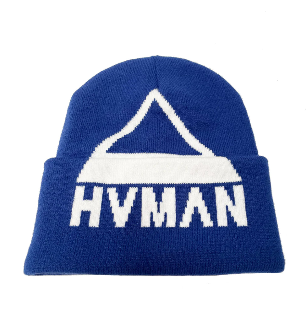 HVMAN KNIT CAP IN CLASSIC BLUE-322BC-KC14D