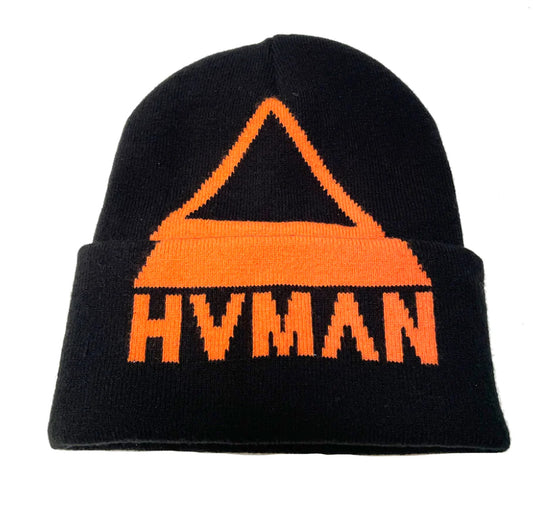 TRIANGLE KNIT CAP IN BLACK-322BC-KC14G