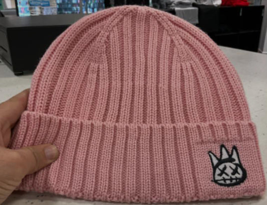 KNIT HAT WITH CLEAN 2 TONE SHIMUCHAN LOGO IN PINE-621B0-CH22