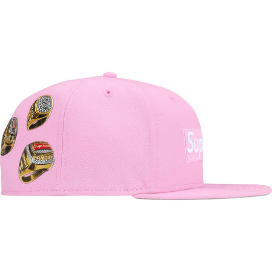 Supreme ring box logo pink hat