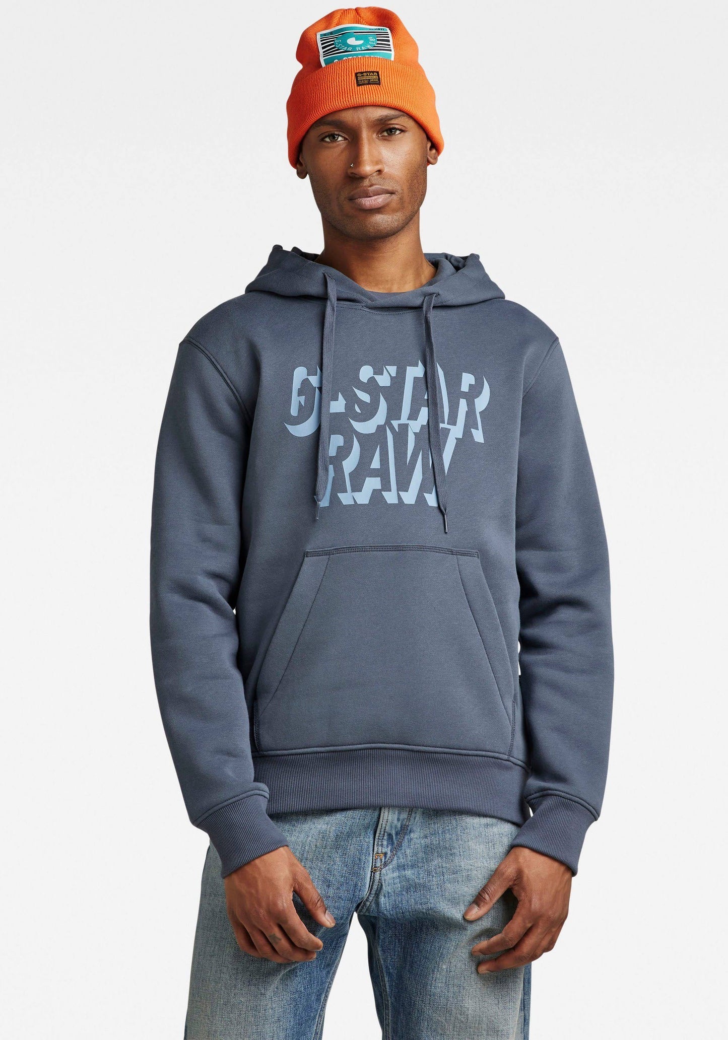 RETRO SHADOW GRAPHIC HOODED SWEATER D22236-A971-863