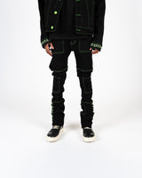DEFYING ODDS" CARGO FLARE STACK DENIM PH-FW23-78