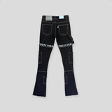 DEFYING ODDS" CARGO FLARE STACK DENIM PH-FW23-81
