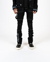 DEFYING ODDS" CARGO FLARE STACK DENIM PH-FW23-81