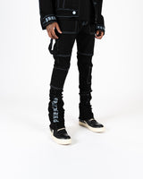 DEFYING ODDS" CARGO FLARE STACK DENIM PH-FW23-81
