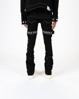 DEFYING ODDS" CARGO FLARE STACK DENIM PH-FW23-81