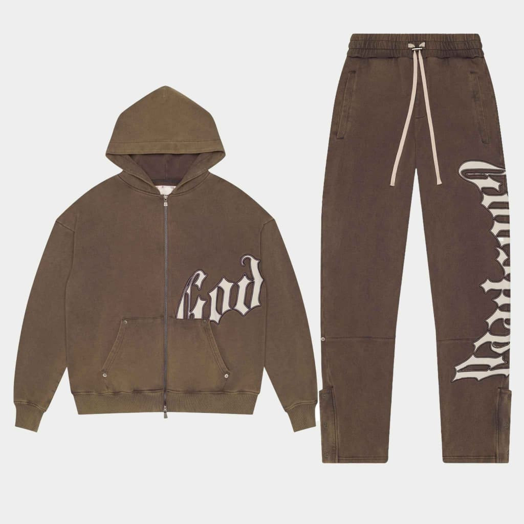 GODSPEED-Logo Sweatsuit (Vintage Grey)-