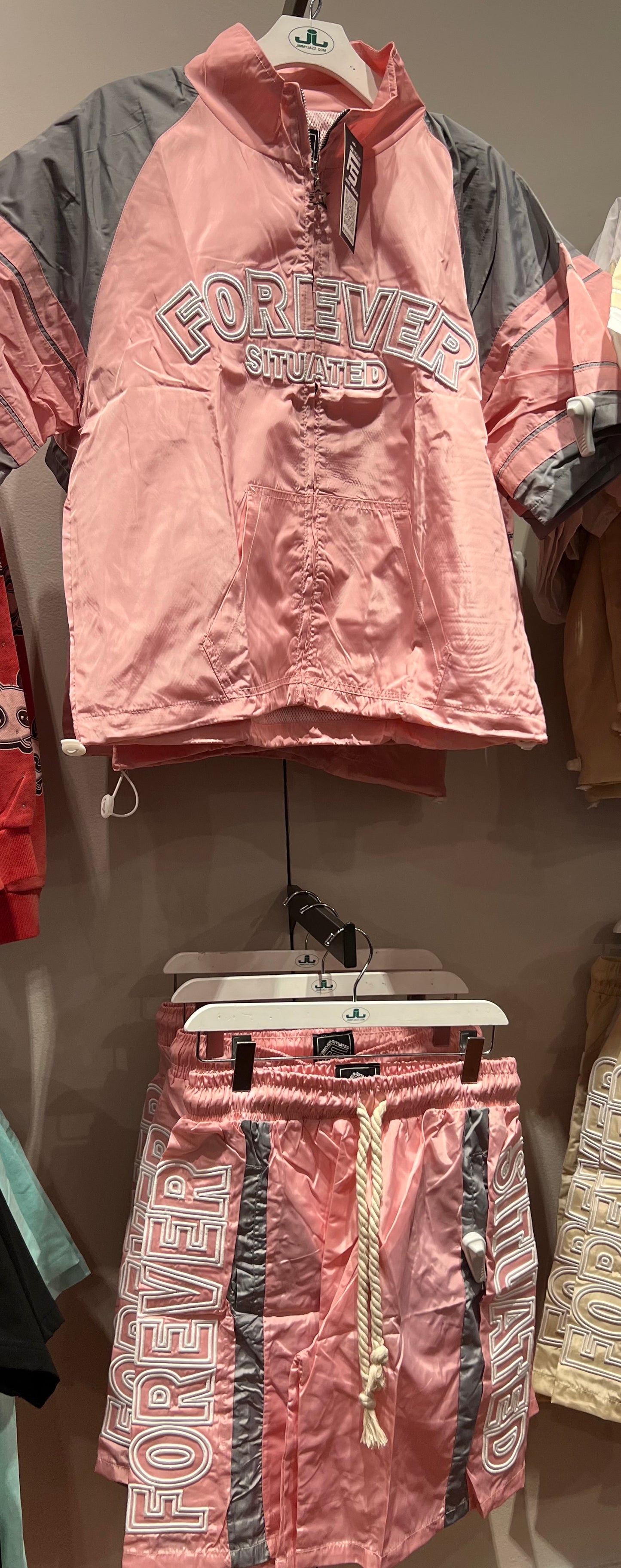 Forever Situated track suits pink