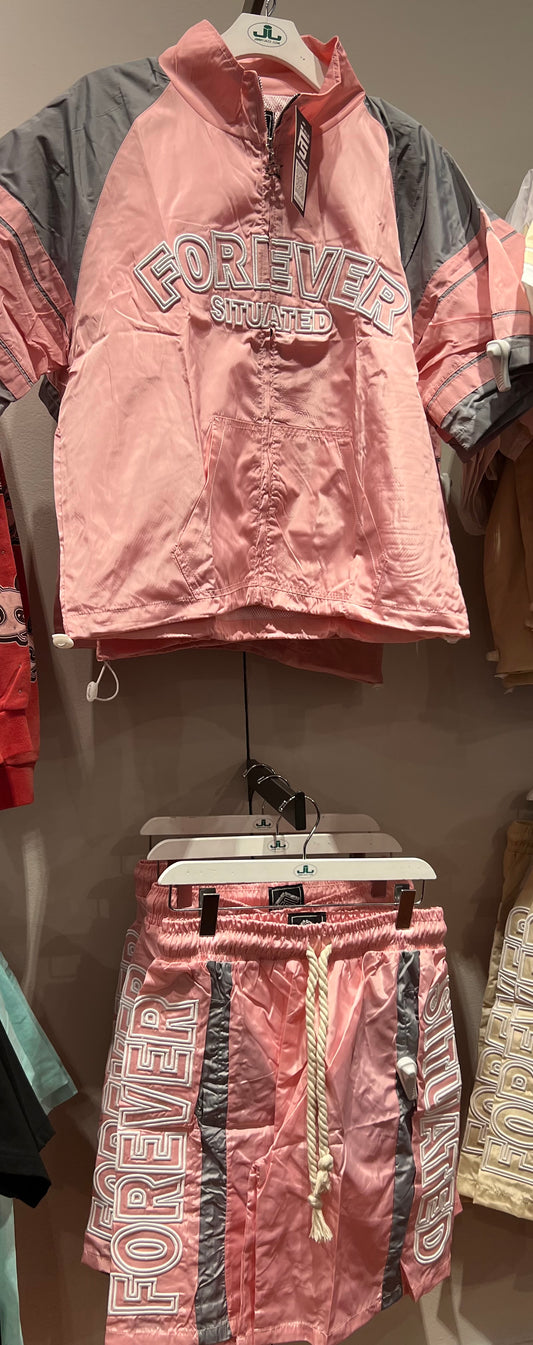 Forever Situated track suits pink