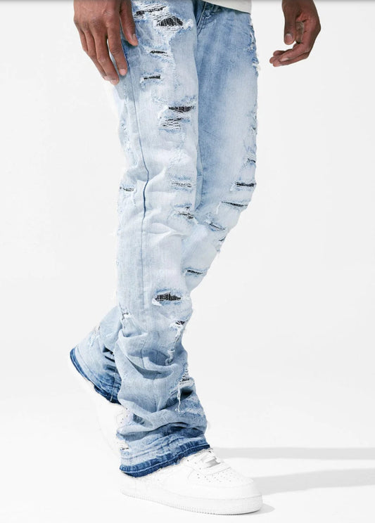 MARTIN STACKED - WOLVERINE DENIM (SKY BLUE)-JTF1177