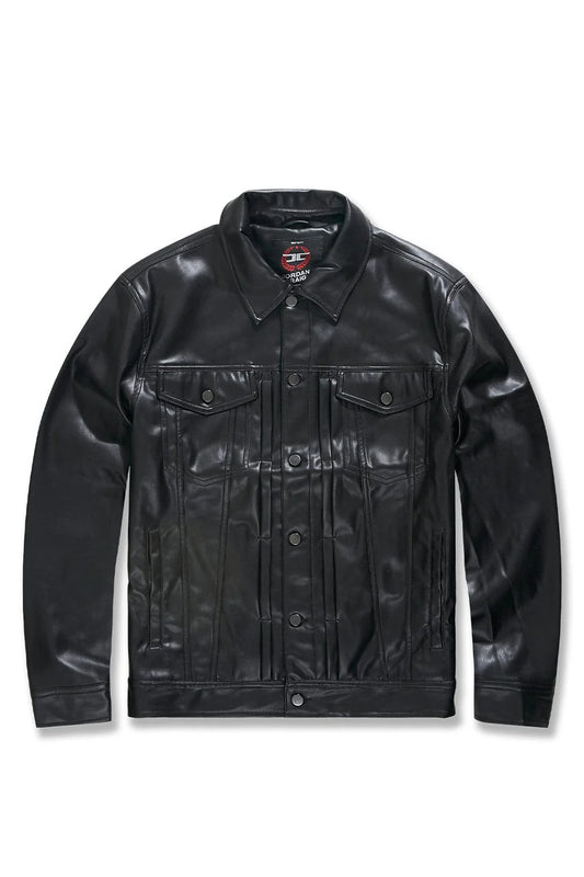 JORDAN CRAIG-ITHRILLER TRUCKER JACKET (BLACK)-JJ1218