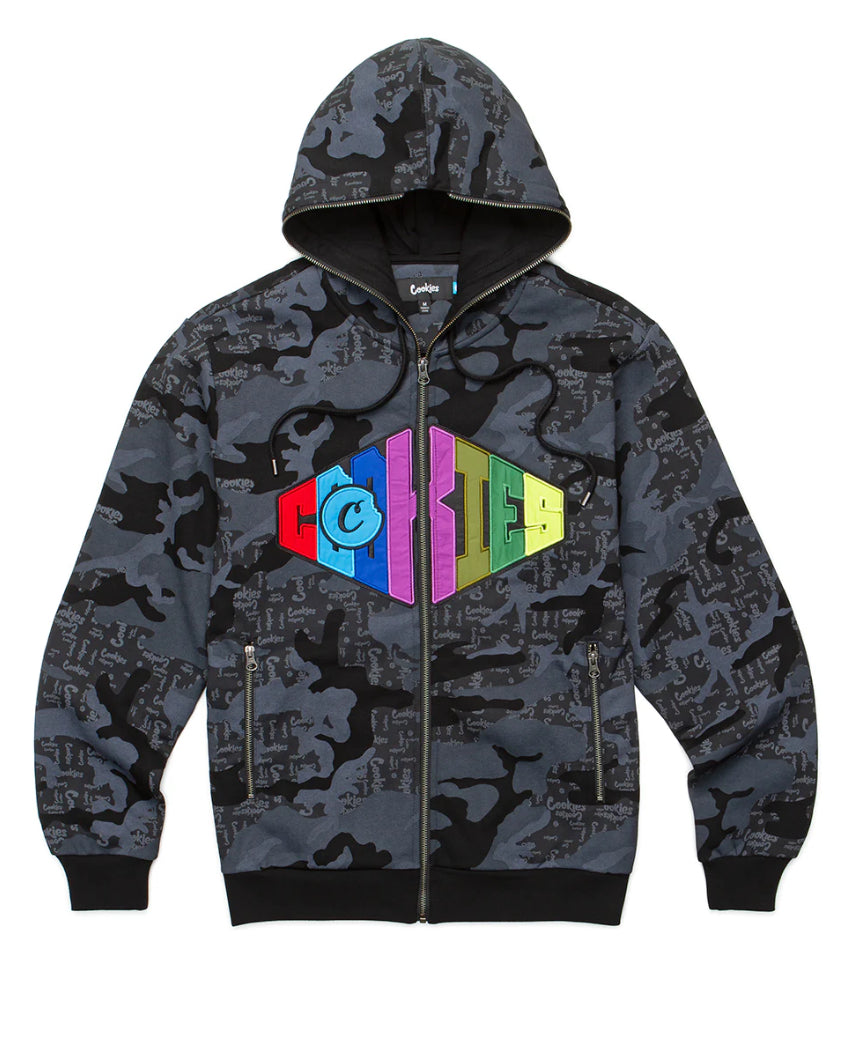 COOKIES-ACROSS THE BOARD FULL ZIP HOODIE-1562H6500