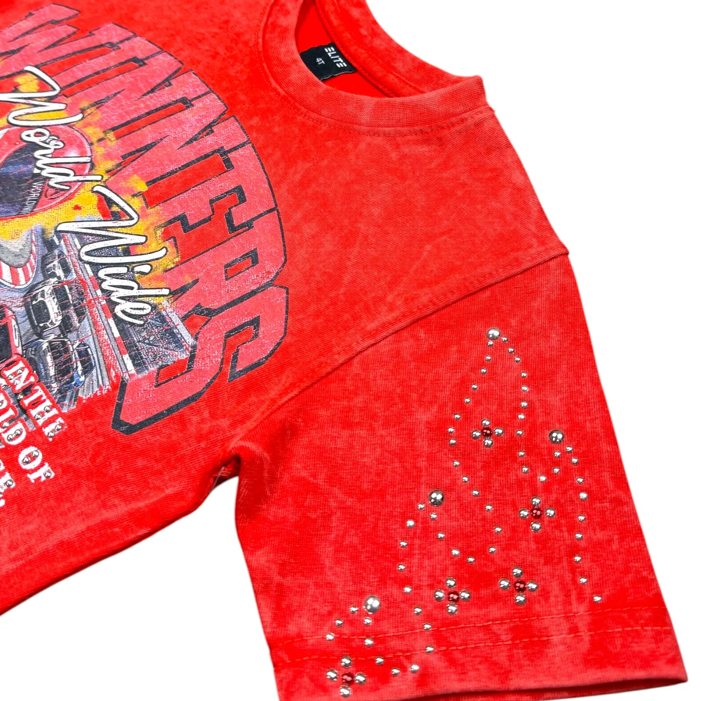 Elite WINNERS PREMIUM EMBELLISHED RED KIDS TEE