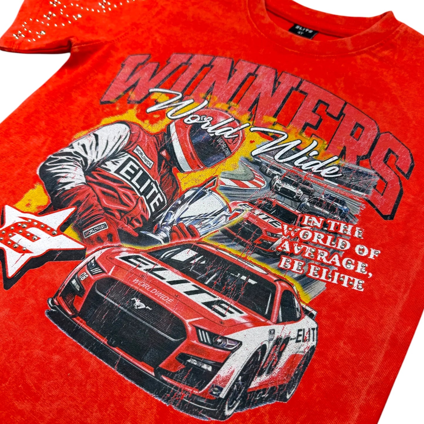 Elite WINNERS PREMIUM EMBELLISHED RED KIDS TEE
