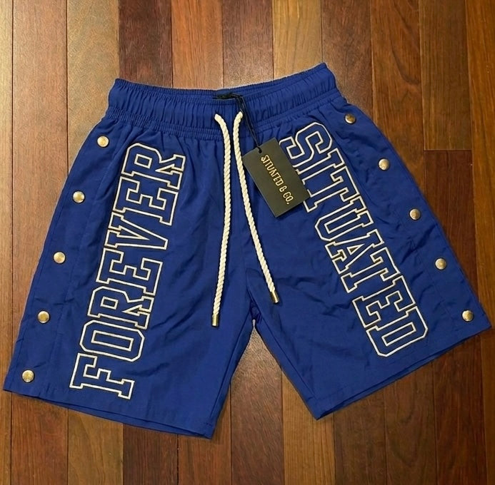 Forever Situated - FS Nylon Track Short Royal Blue