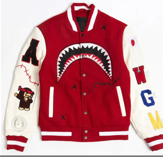 Robert Phillipe We Killed Ape Varsity RED Jacket-MJ ABP