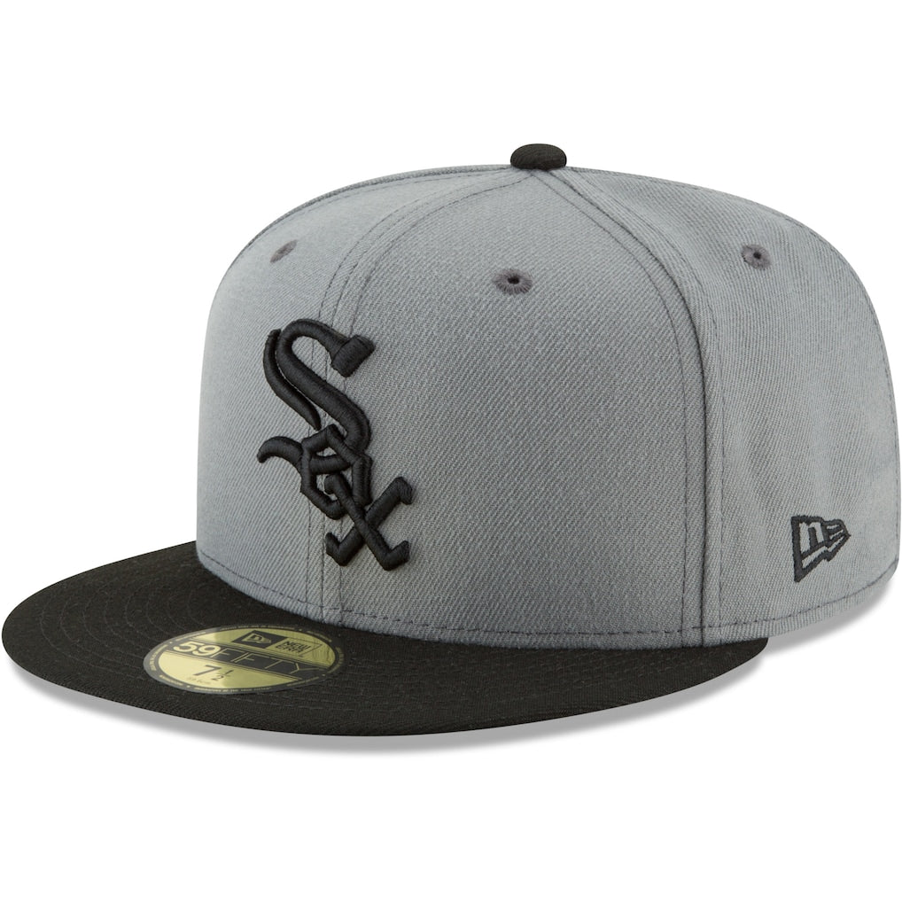 Men's Chicago White Sox New Era Gray/Black Two-Tone 59FIFTY Fitted Hat