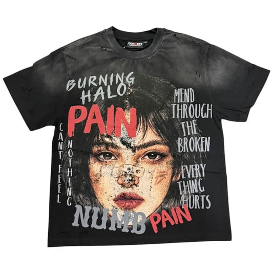 CONCEPT LA PAIN TEE (BLACK WASH)