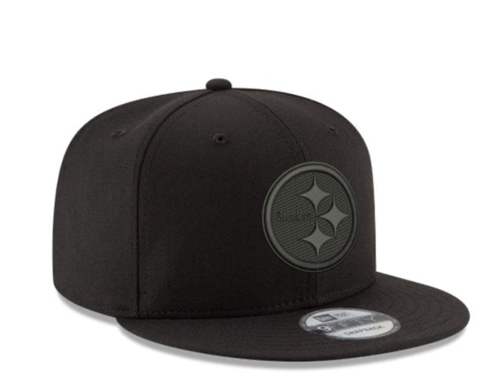 NEW ERA CAP -Pittsburgh Steelers Black on Black 9FIFTY Snapback - 70457660