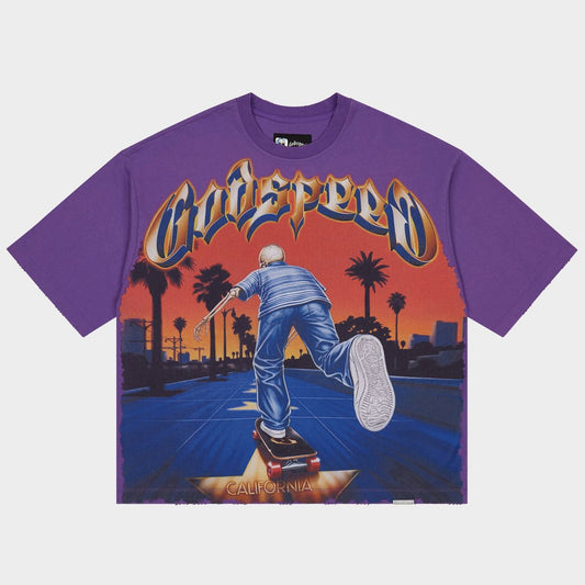 GODSPEED Kick Push Tshirt (Purple)