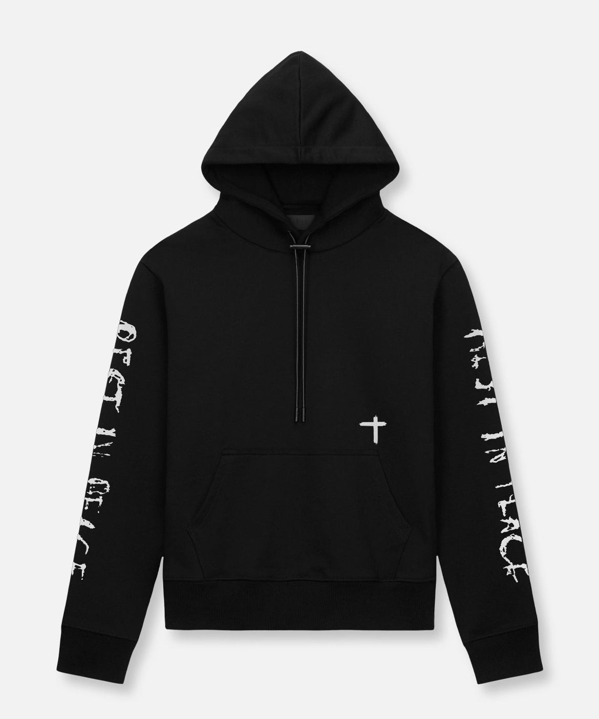 RTA-DION HOODIE | BLACK REST IN PEACE-MH24k628