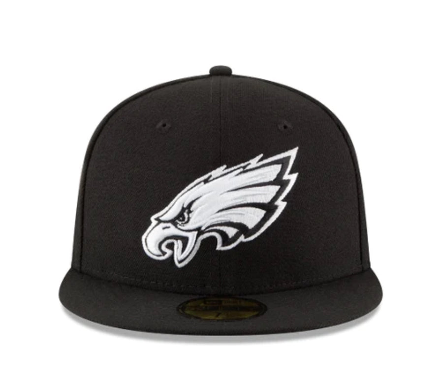 NEW ERA CAP -Philadelphia Eagles Black & White SNAP BACK -70419131