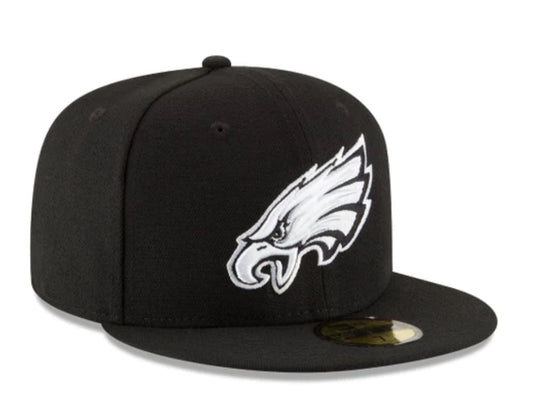 NEW ERA CAP -Philadelphia Eagles Black & White SNAP BACK -70419131