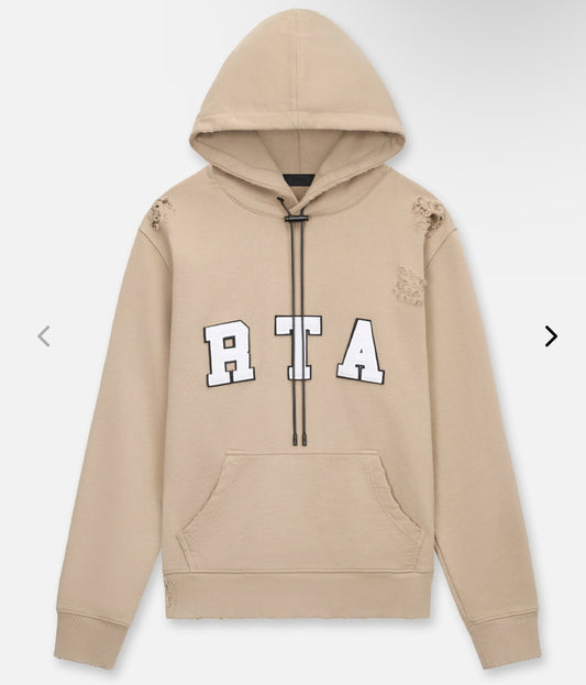 RTA-MARKUS HOODIE | NUDE COLLEGIATE