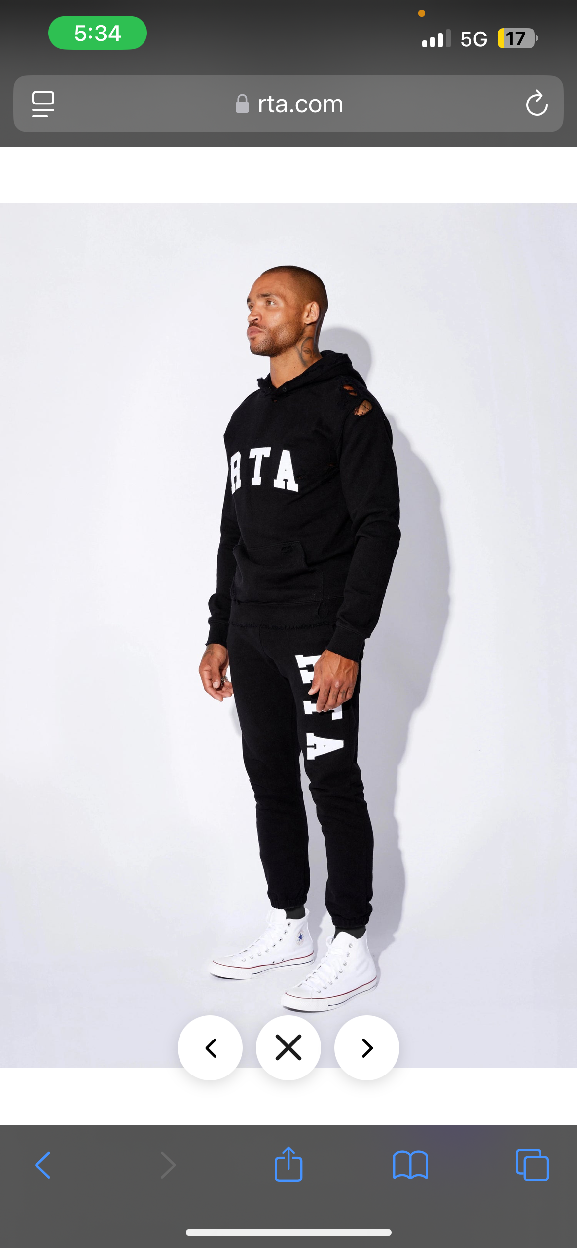 RTA-MARKUS HOODIE | BLACK COLLEGIATE