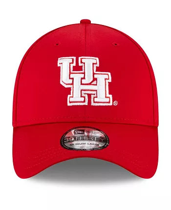 NEW ERA CAP -Men's Red Houston Cougars Campus Preferred 39Thirty Flex Hat -11497361