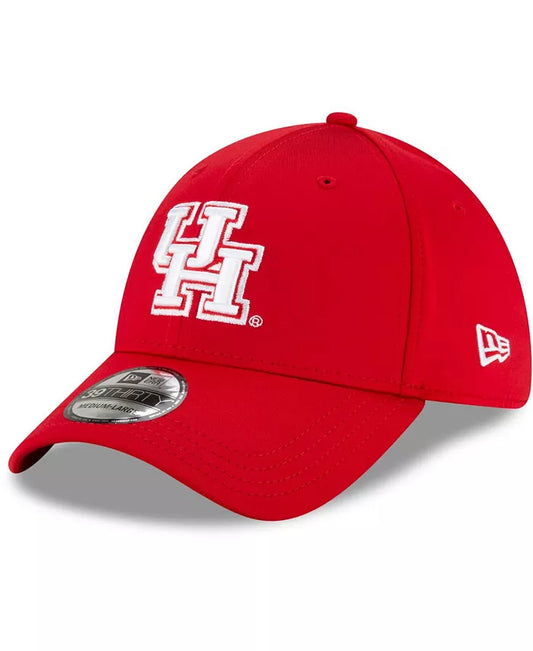 NEW ERA CAP -Men's Red Houston Cougars Campus Preferred 39Thirty Flex Hat -11497361