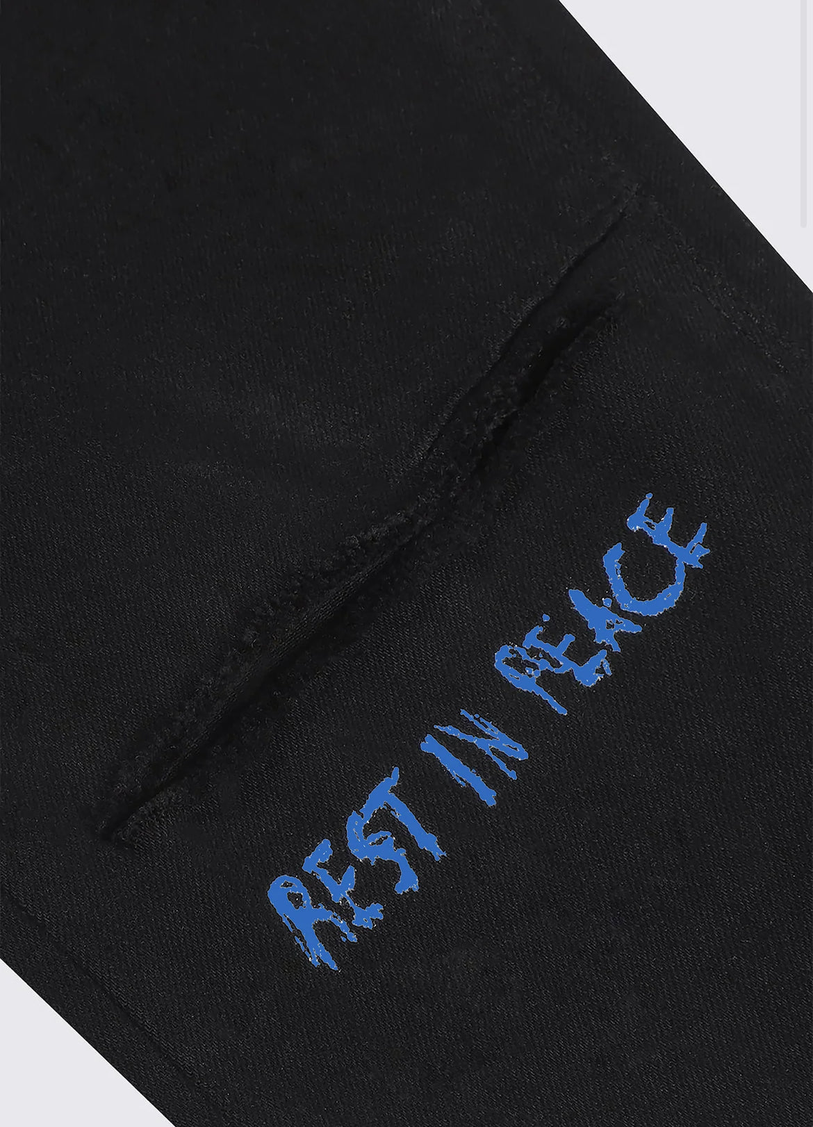 RTA-BRYANT SKINNY JEAN | BLACK BLUE REST IN PEACE