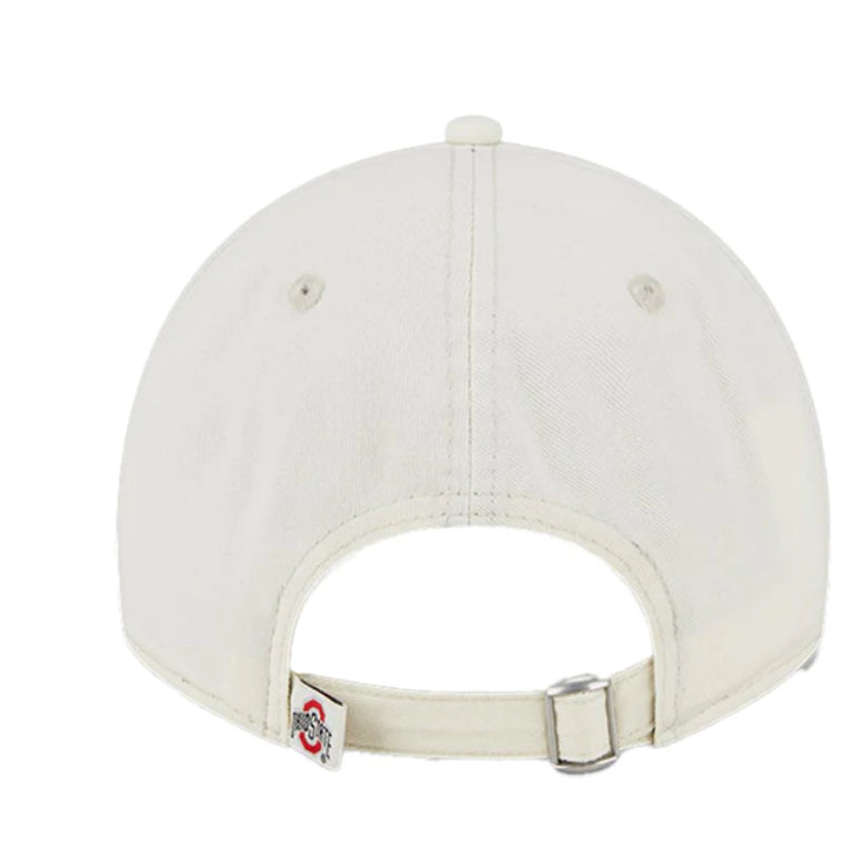 NEW ERA CAP -Ohio State Buckeyes Primary Logo Core Classic Chrome White Adjustable Hat - 60235122