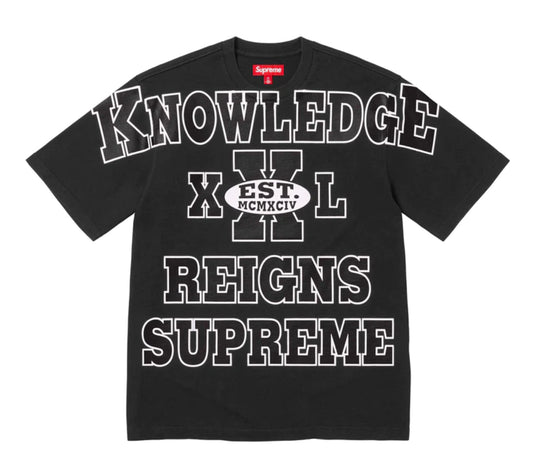 Overprint Knowledge S/S Top Black