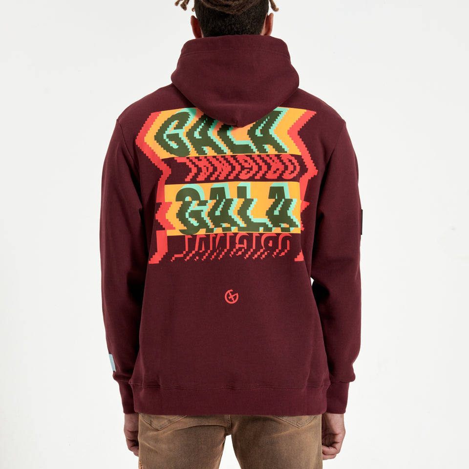 GALA-DIGITAL DANCE HOODIE (CHOCOLATE MAROON—G-F-23-016