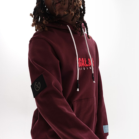 GALA-DIGITAL DANCE HOODIE (CHOCOLATE MAROON—G-F-23-016
