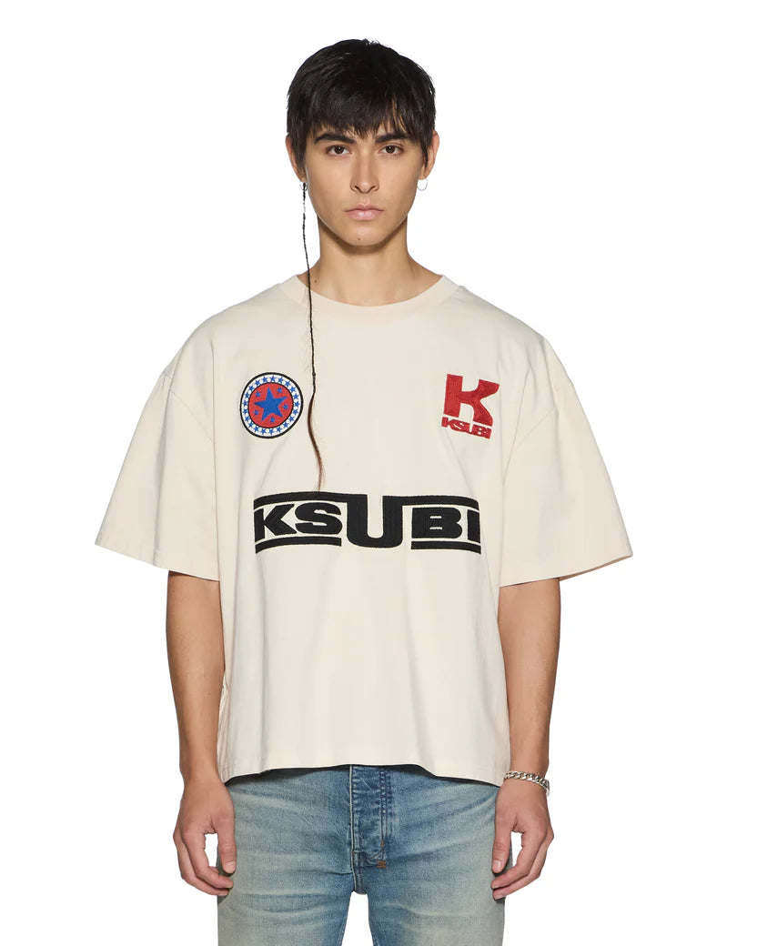 KSUBI ZOOM HALEN SS TEE ECRU