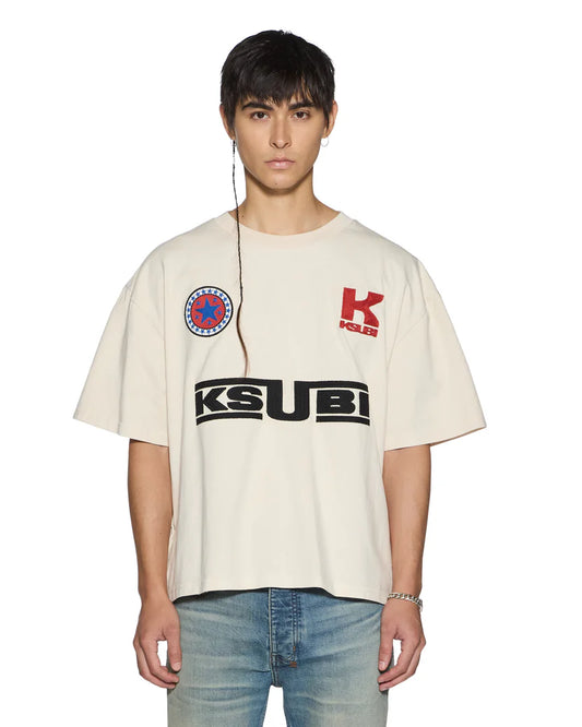 KSUBI ZOOM HALEN SS TEE ECRU
