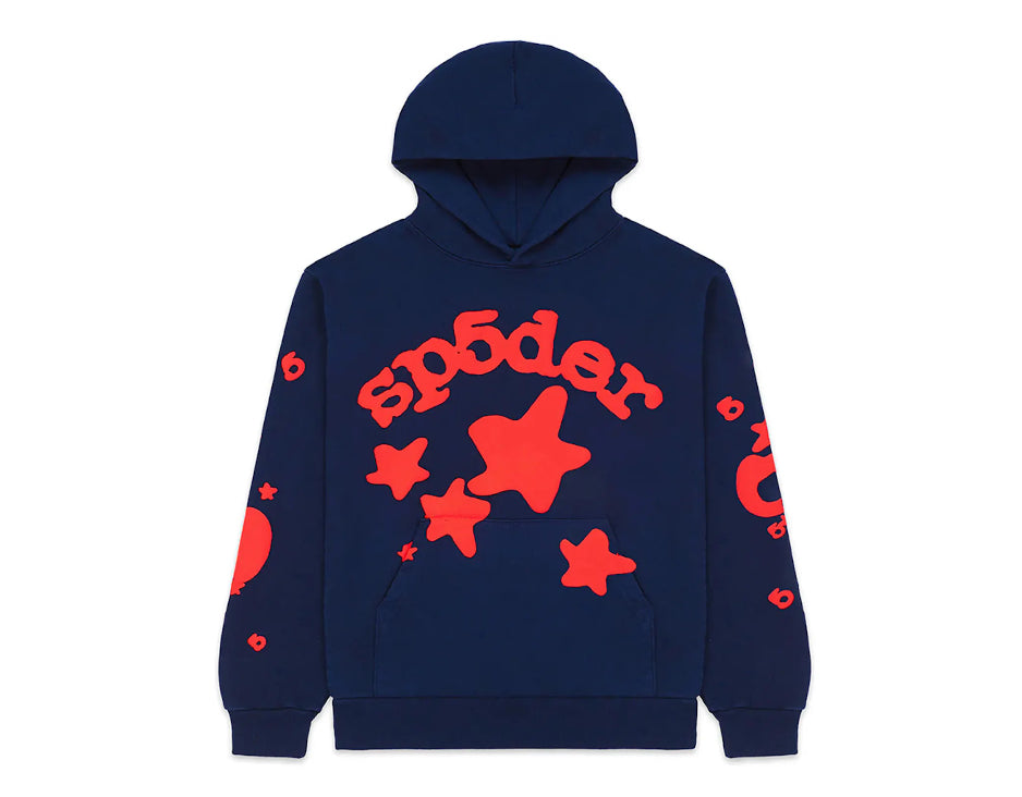 Sp5der Beluga Hoodie Navy -M01SS001BGNR