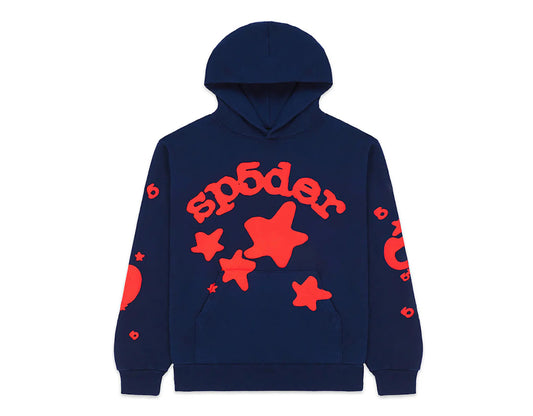 Sp5der Beluga Hoodie Navy -M01SS001BGNR