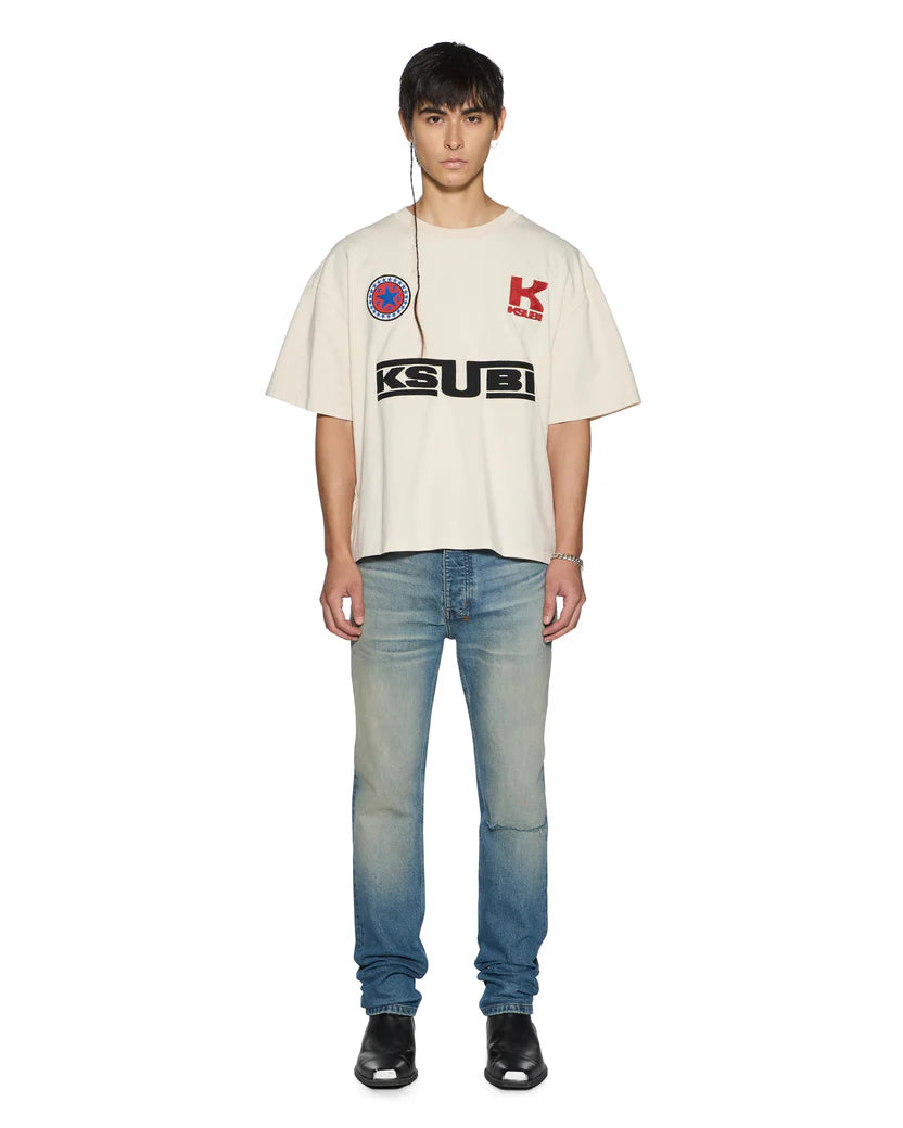 KSUBI ZOOM HALEN SS TEE ECRU