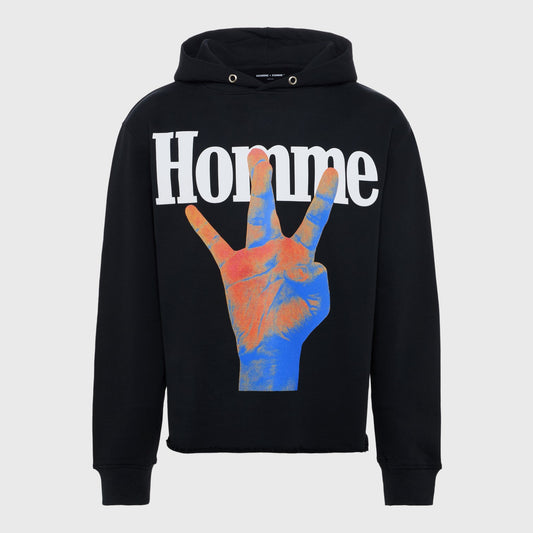 TWISTED FINGERS INFRARED HOODIE BLACK