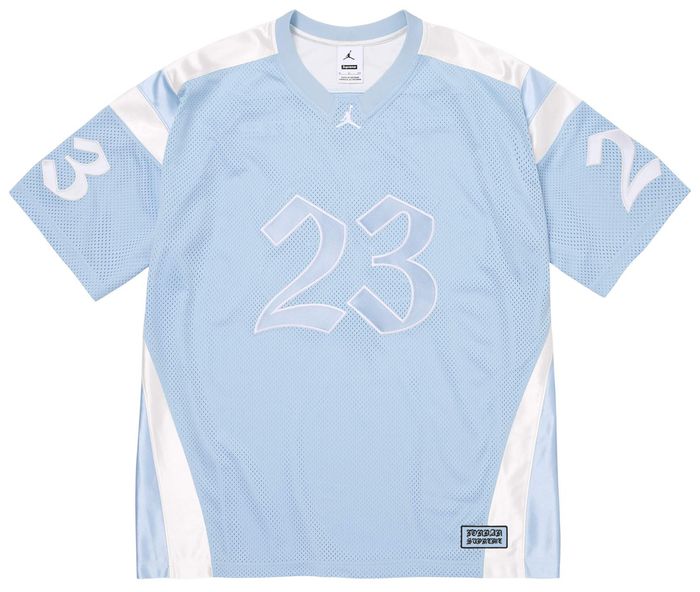 Supreme x Jordan Warm Up Jersey 'Light Blue'