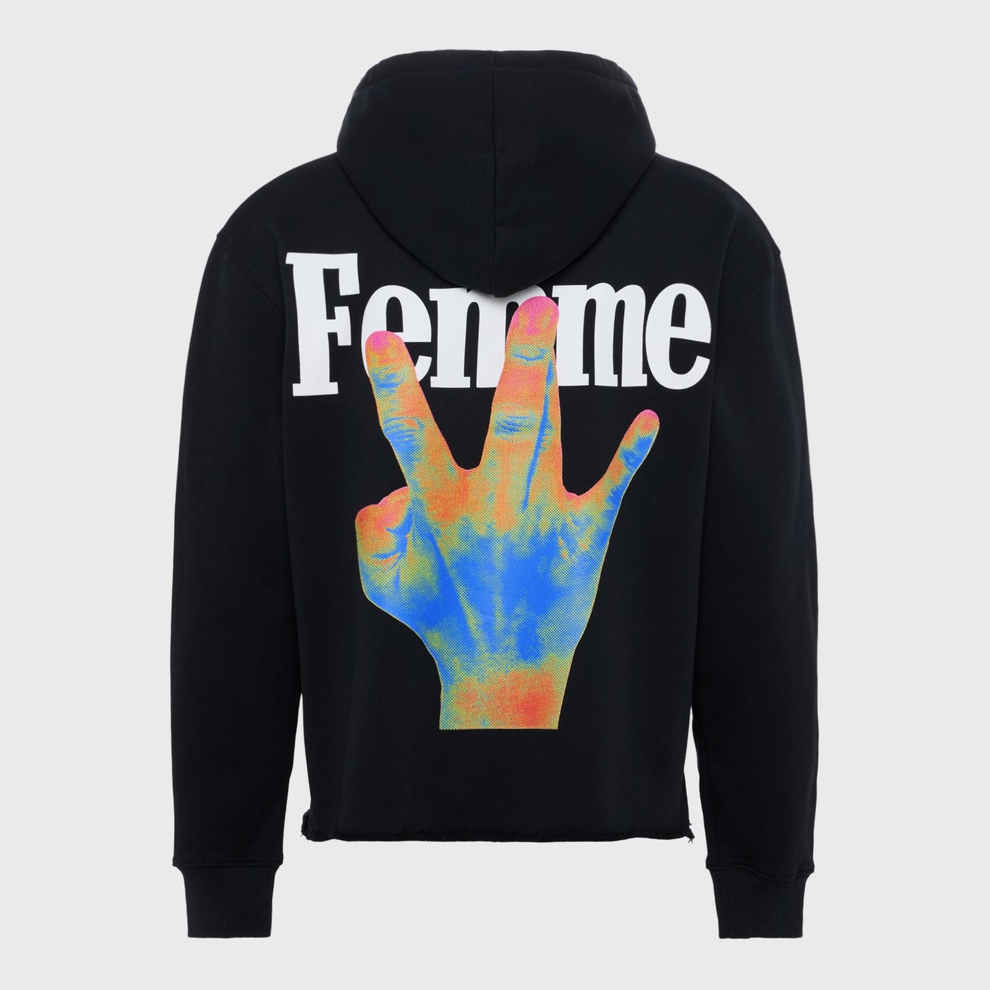 TWISTED FINGERS INFRARED HOODIE BLACK