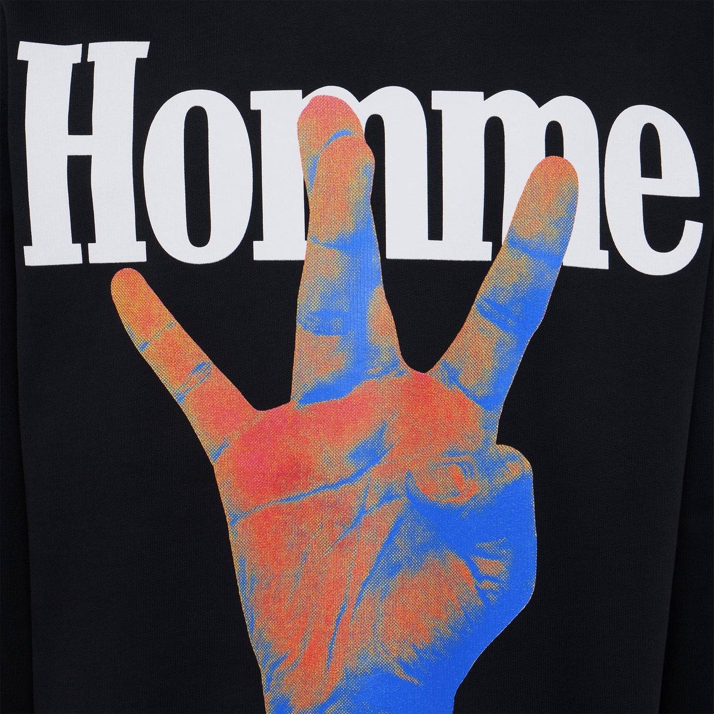 TWISTED FINGERS INFRARED HOODIE BLACK