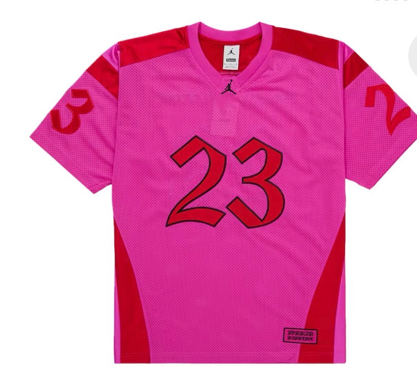 Supreme x Jordan Warm Up Jersey 'Pink'