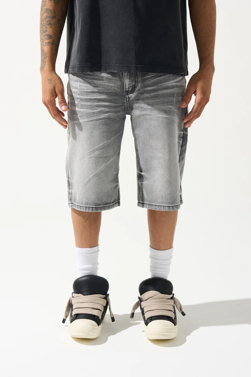 SERENEDE “TITAN” GREY DENIM SHORTS