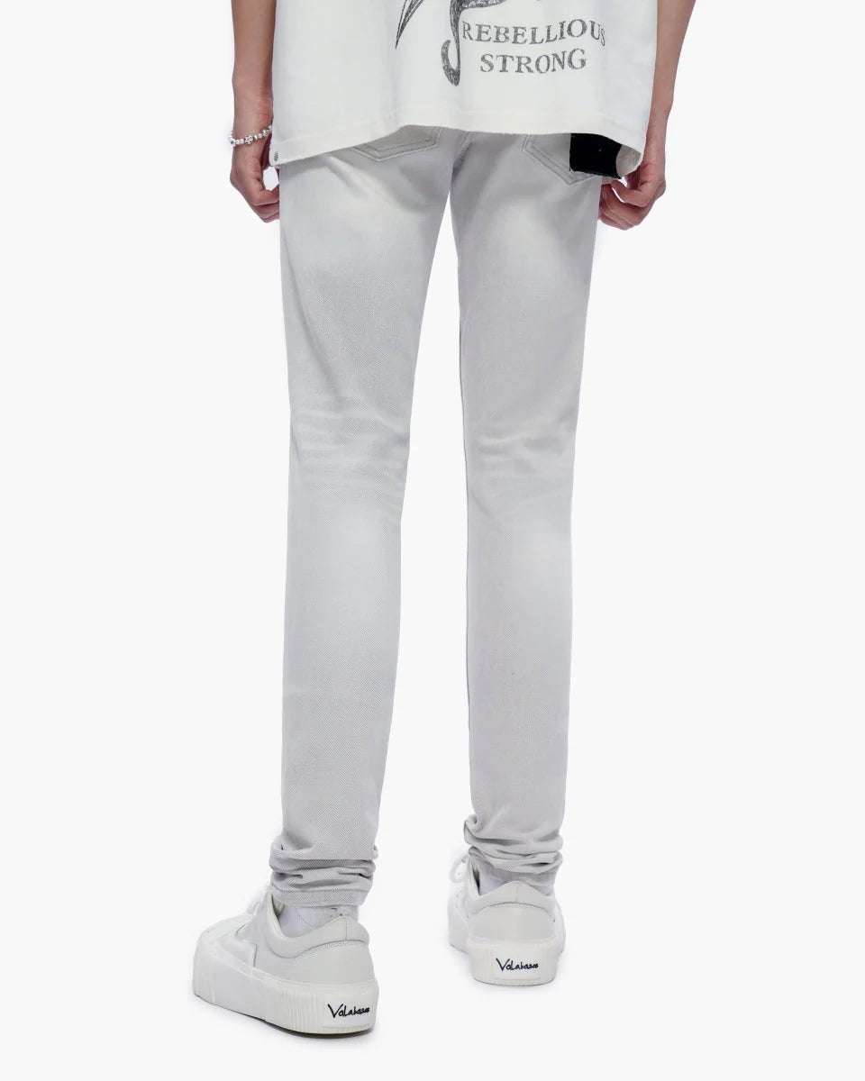 VALABASAS MR. FLEX SNOW GREY SKINNY JEANS