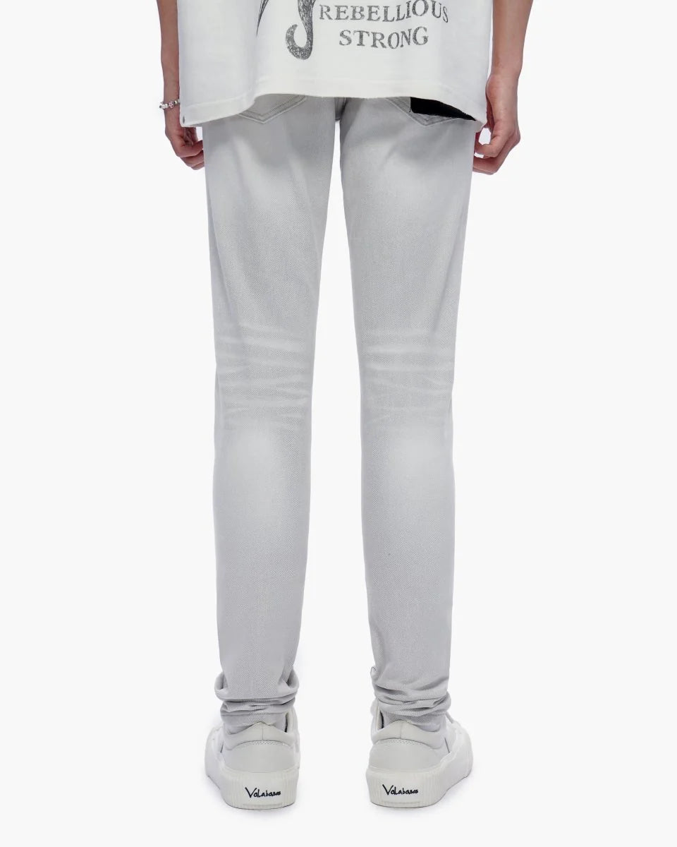 VALABASAS MR. FLEX SNOW GREY SKINNY JEANS